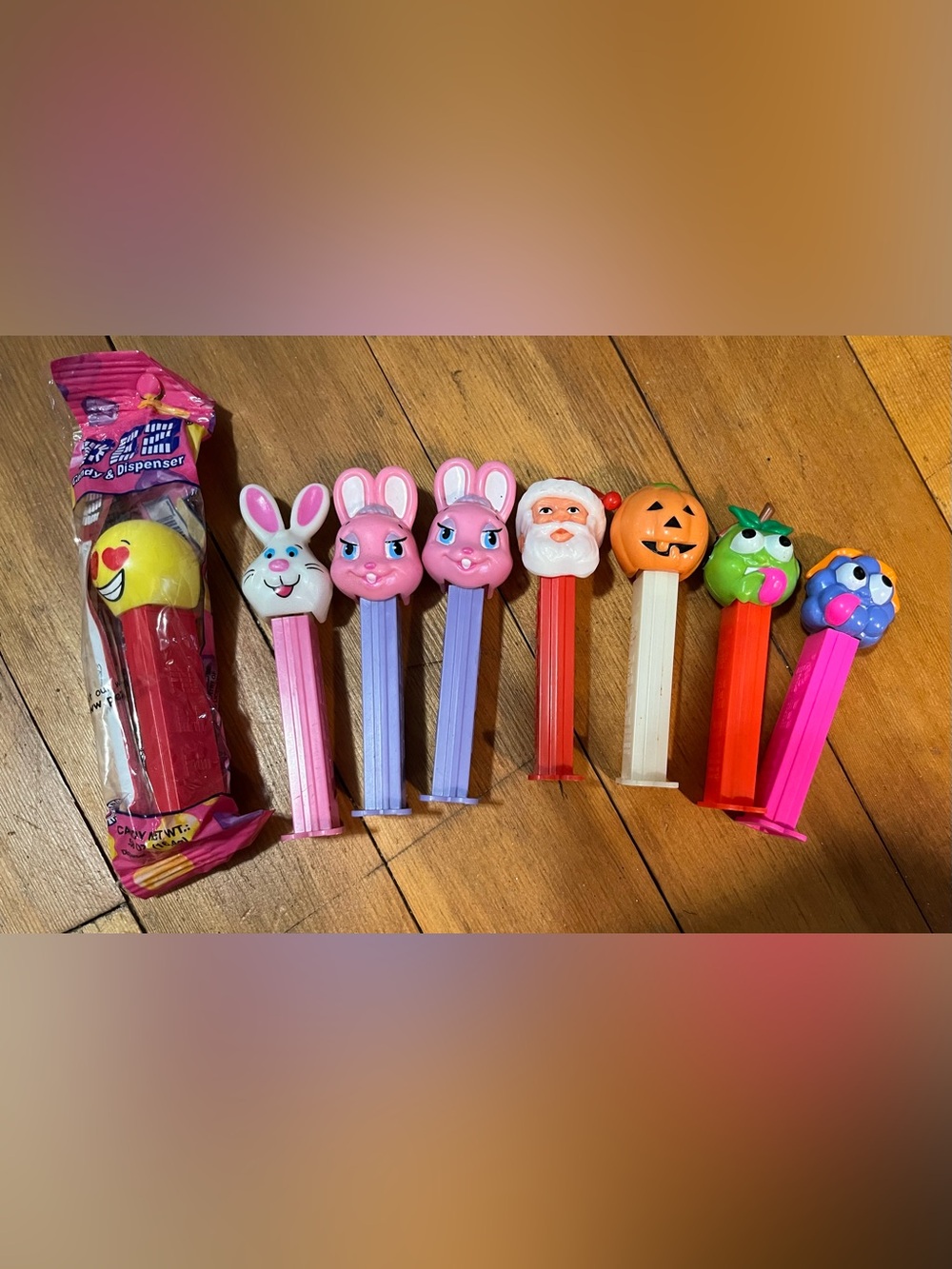 Assorted Pink & Lavender Bunny and Holiday Character Candy Dispensers